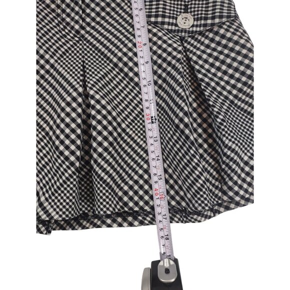 Y2K Marciano Plaid Pleated Schoolgirl Mini Skirt Sz 0 Preppy Lolita Sweet - Picture 7 of 7